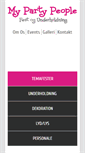 Mobile Screenshot of mypartypeople.dk