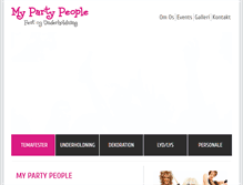 Tablet Screenshot of mypartypeople.dk